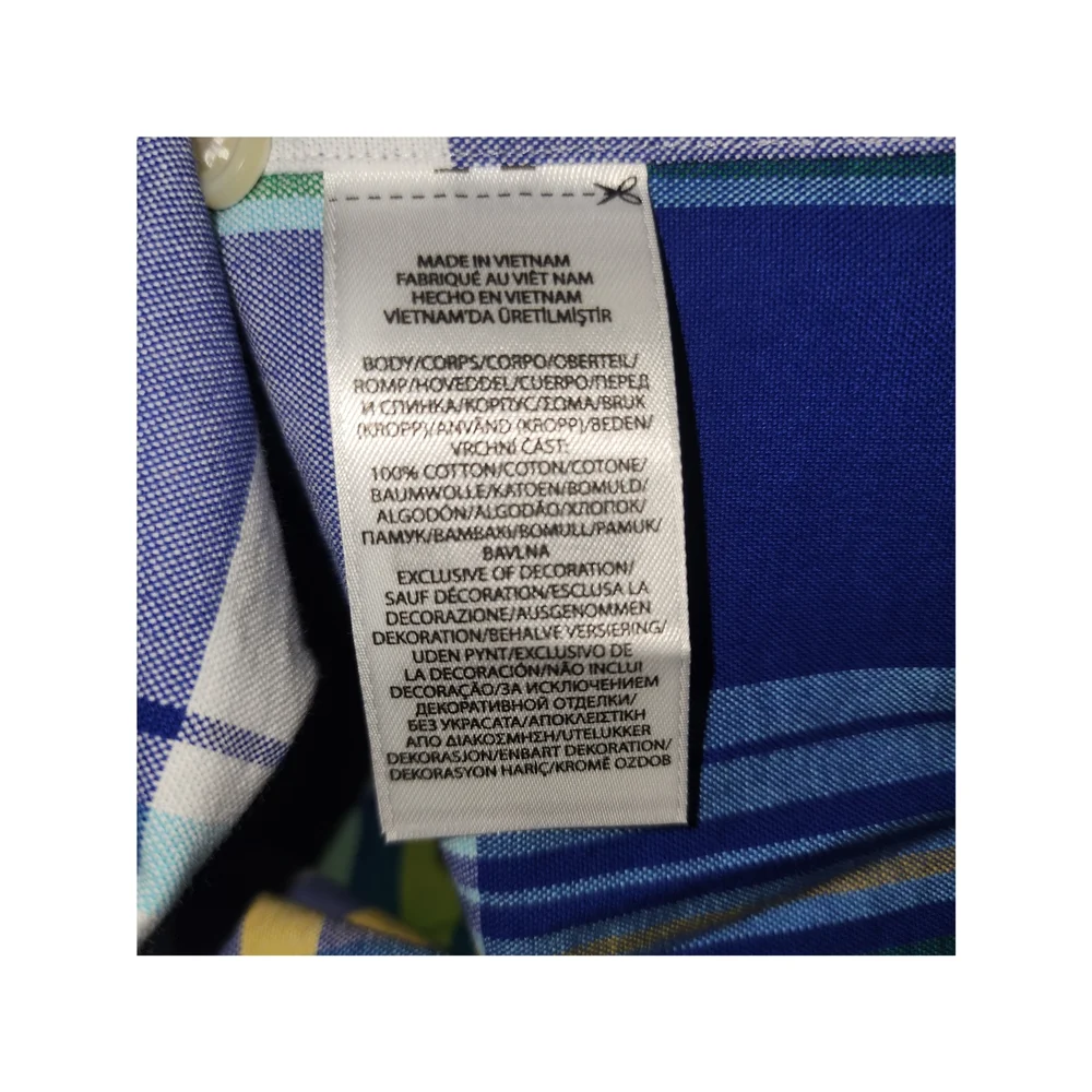 Polo Ralph Lauren Blue and Green Plaid‎ Classic Fit Shirt, 4XB